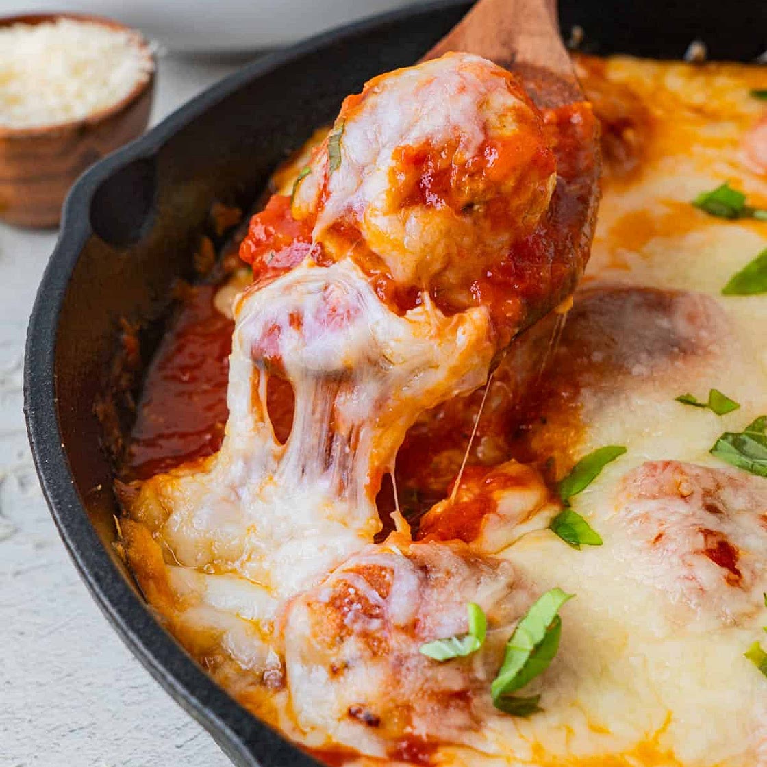 Chicken Meatball Parmesan
