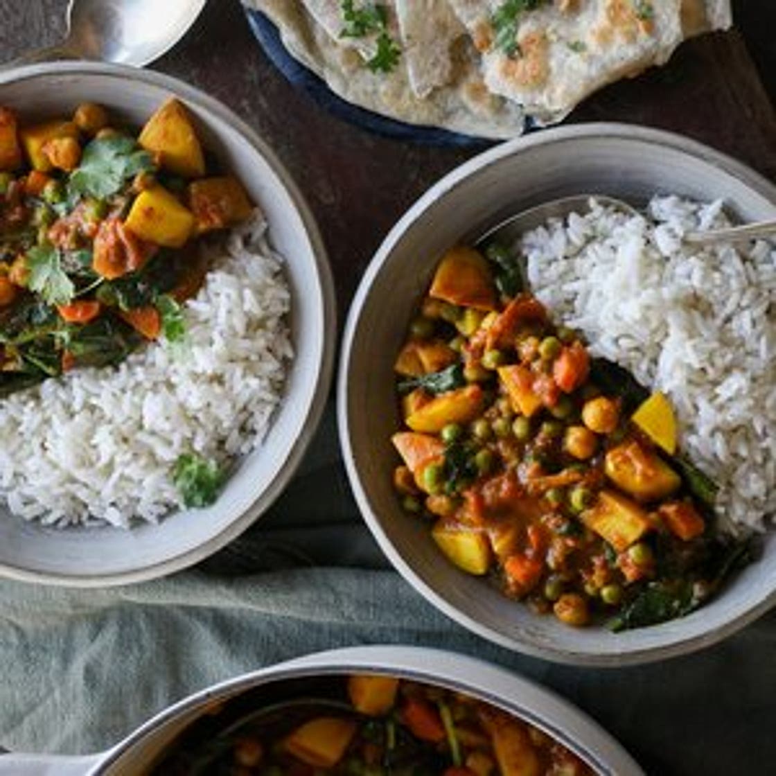 Potato & Spinach Curry