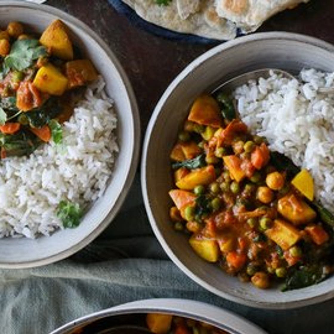 Potato & Spinach Curry