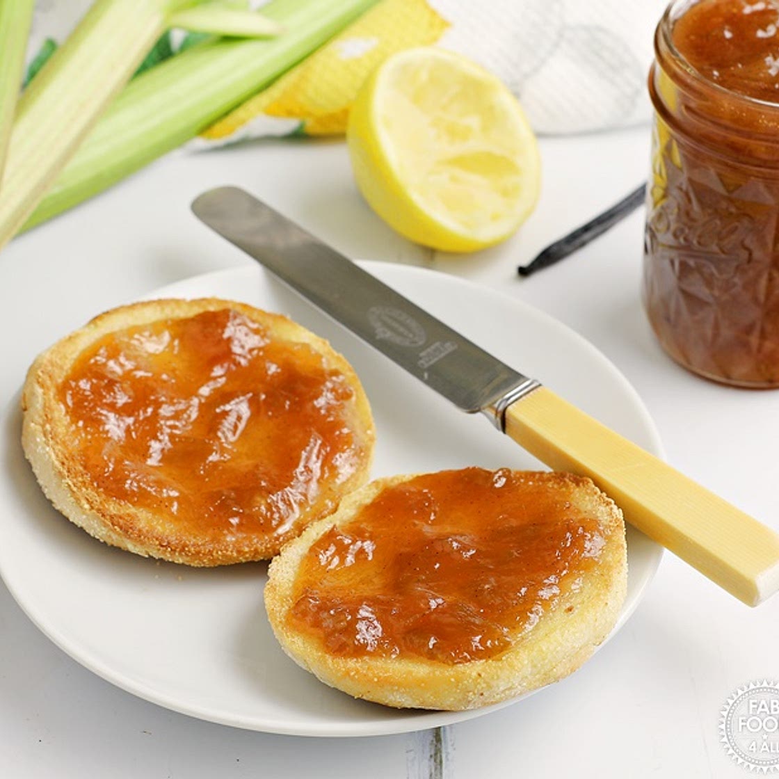 Rhubarb, Lemon & Vanilla Jam