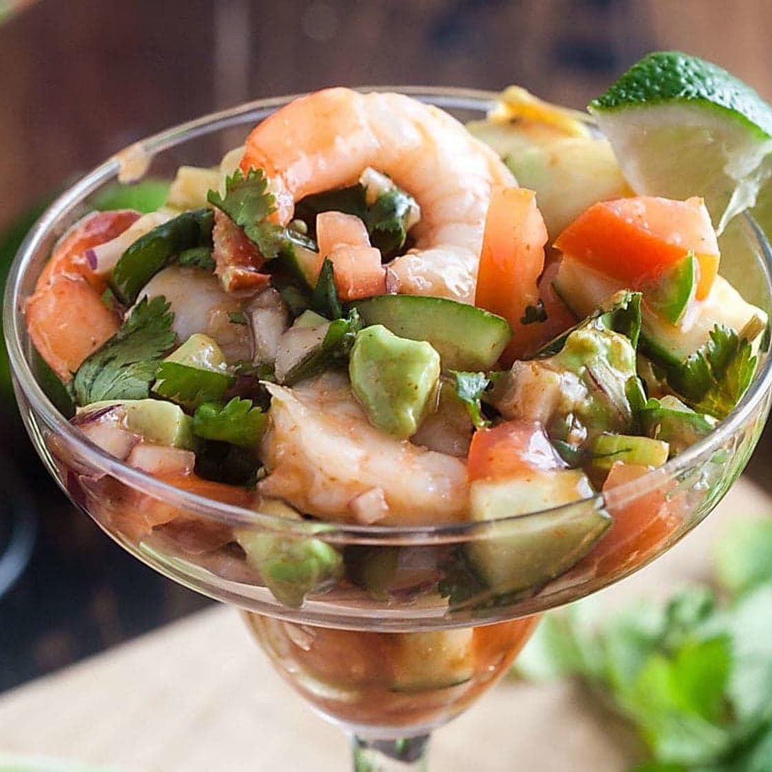 Mexican Shrimp Cocktail (Coctel de Camarones)