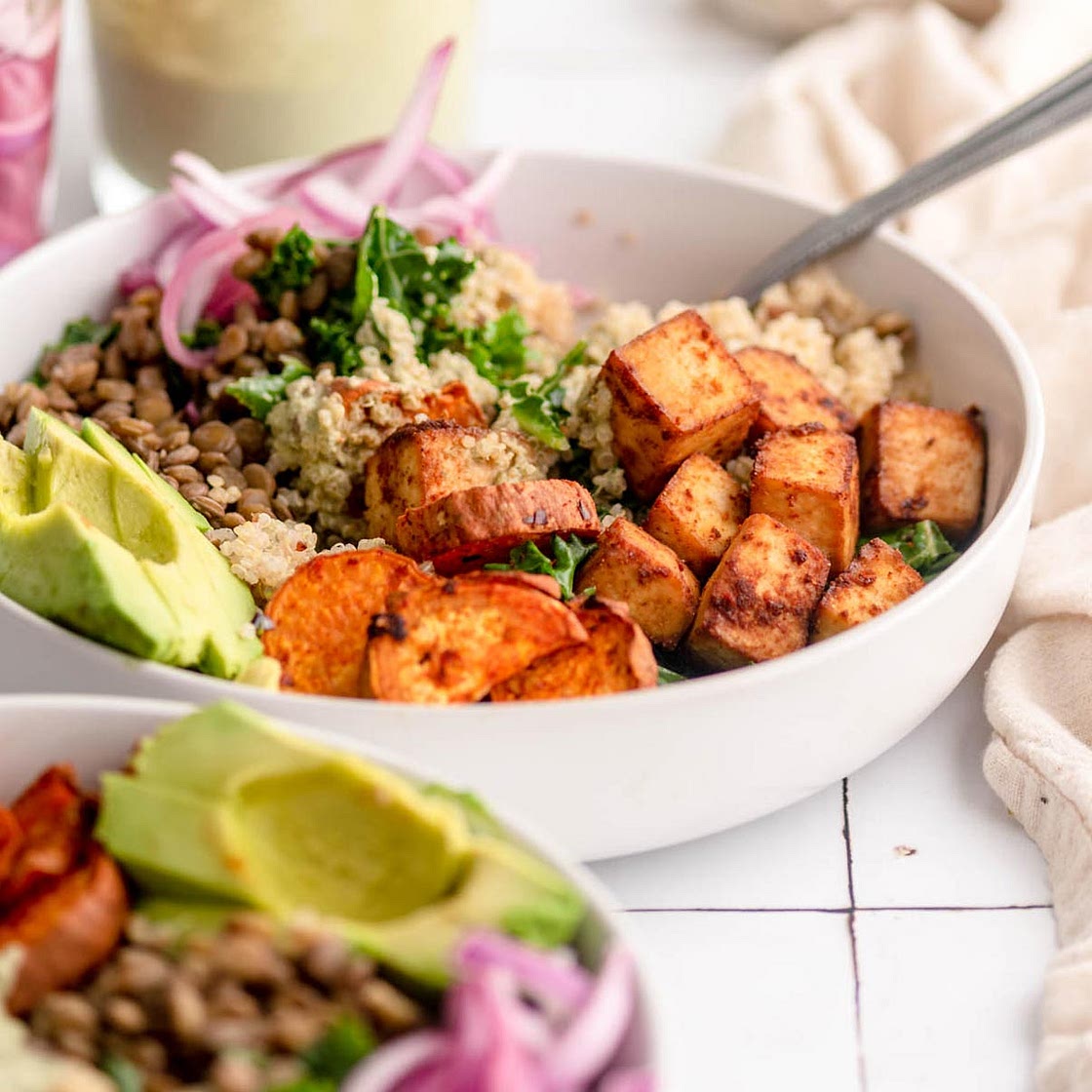 Sweet Potato Tofu Bowls