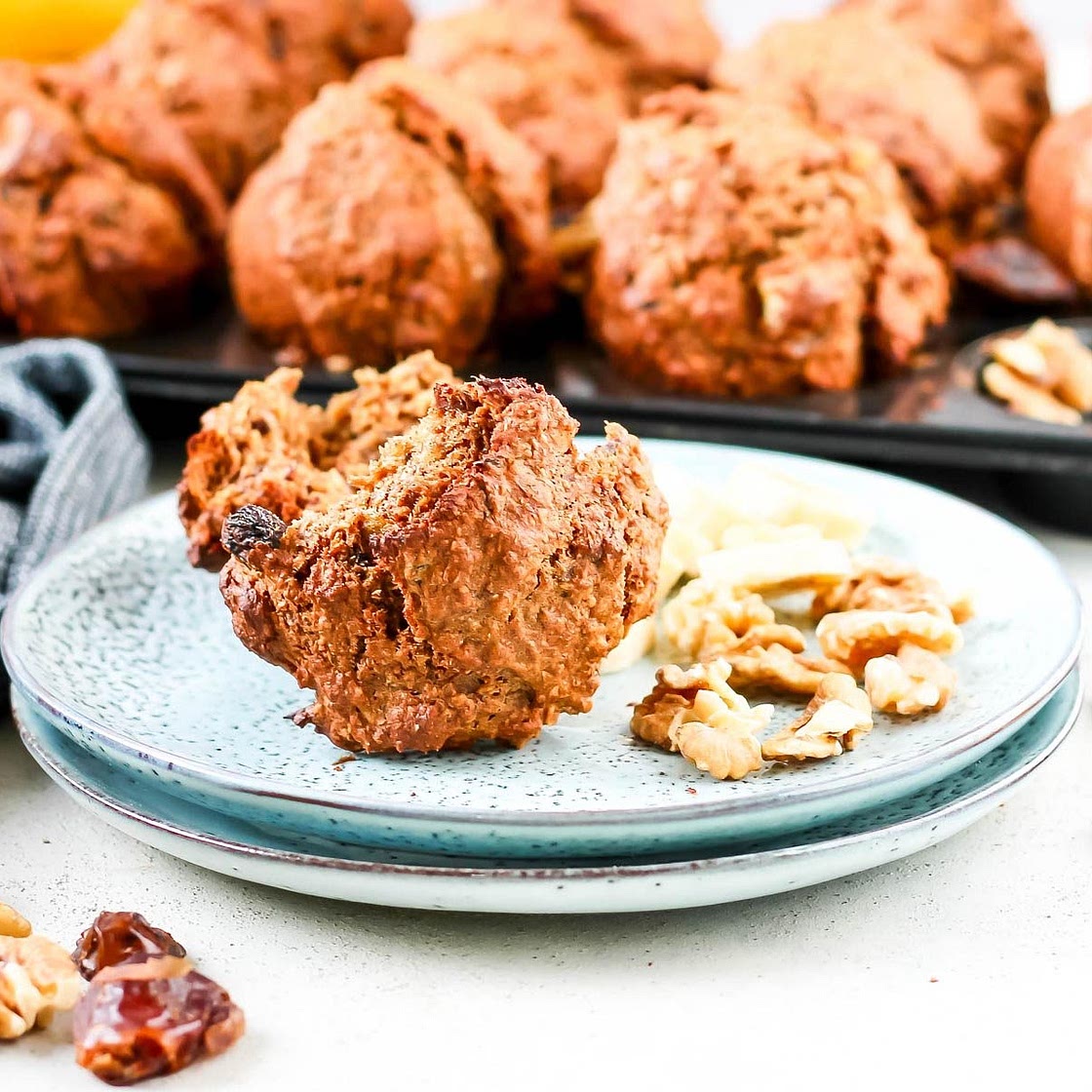 Easy Banana Bran Muffins without sugar