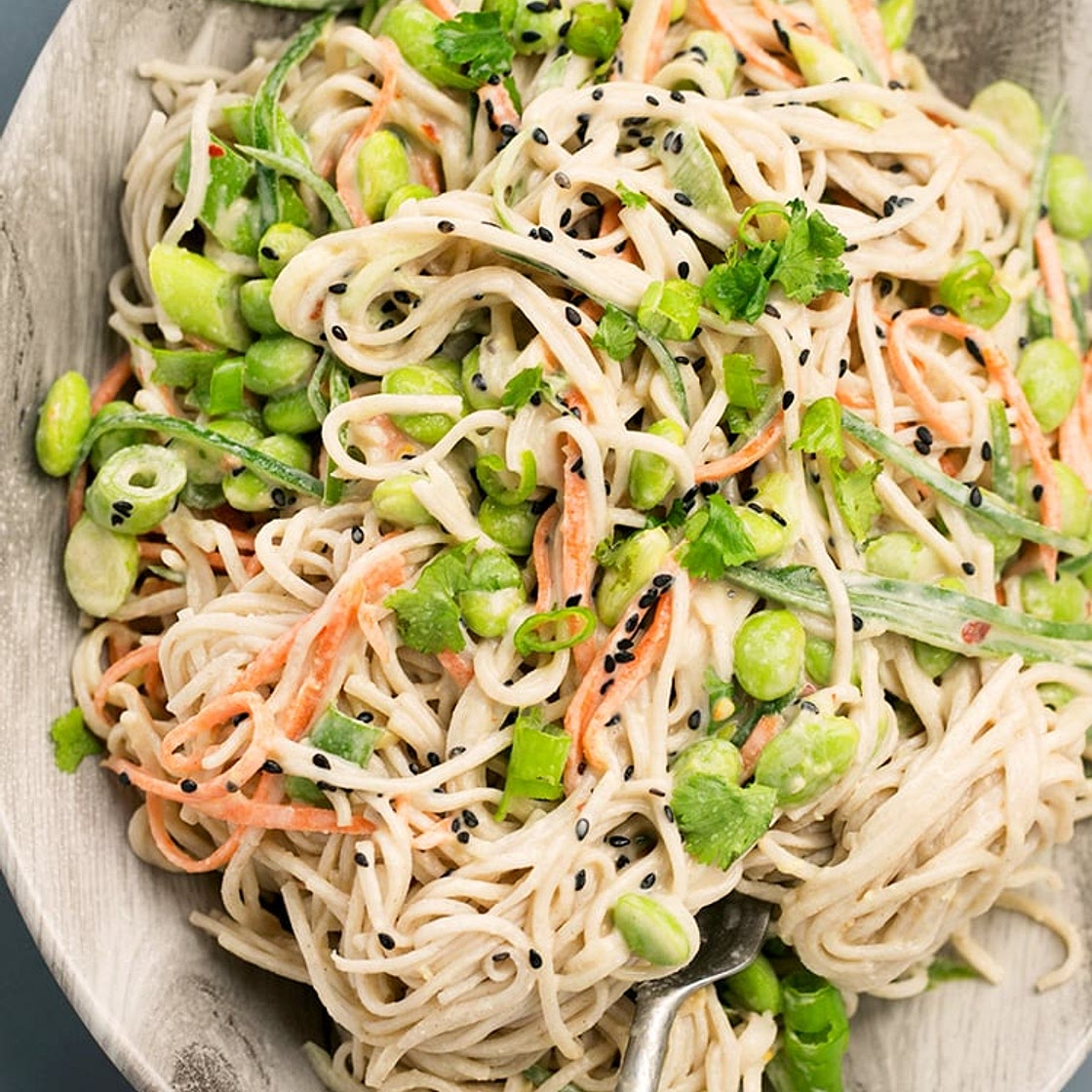 Miso Tahini Soba Noodles