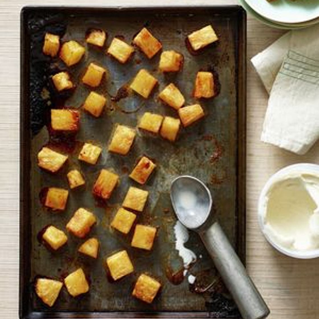 Baked Cinnamon Roasted Pineapple