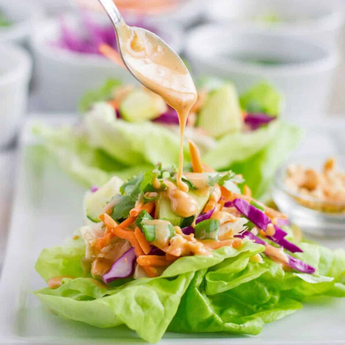 Rotisserie Chicken Lettuce Wraps