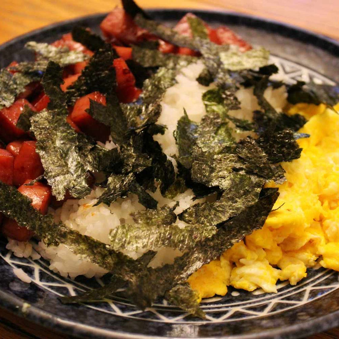 Deconstructed Spam Musubi