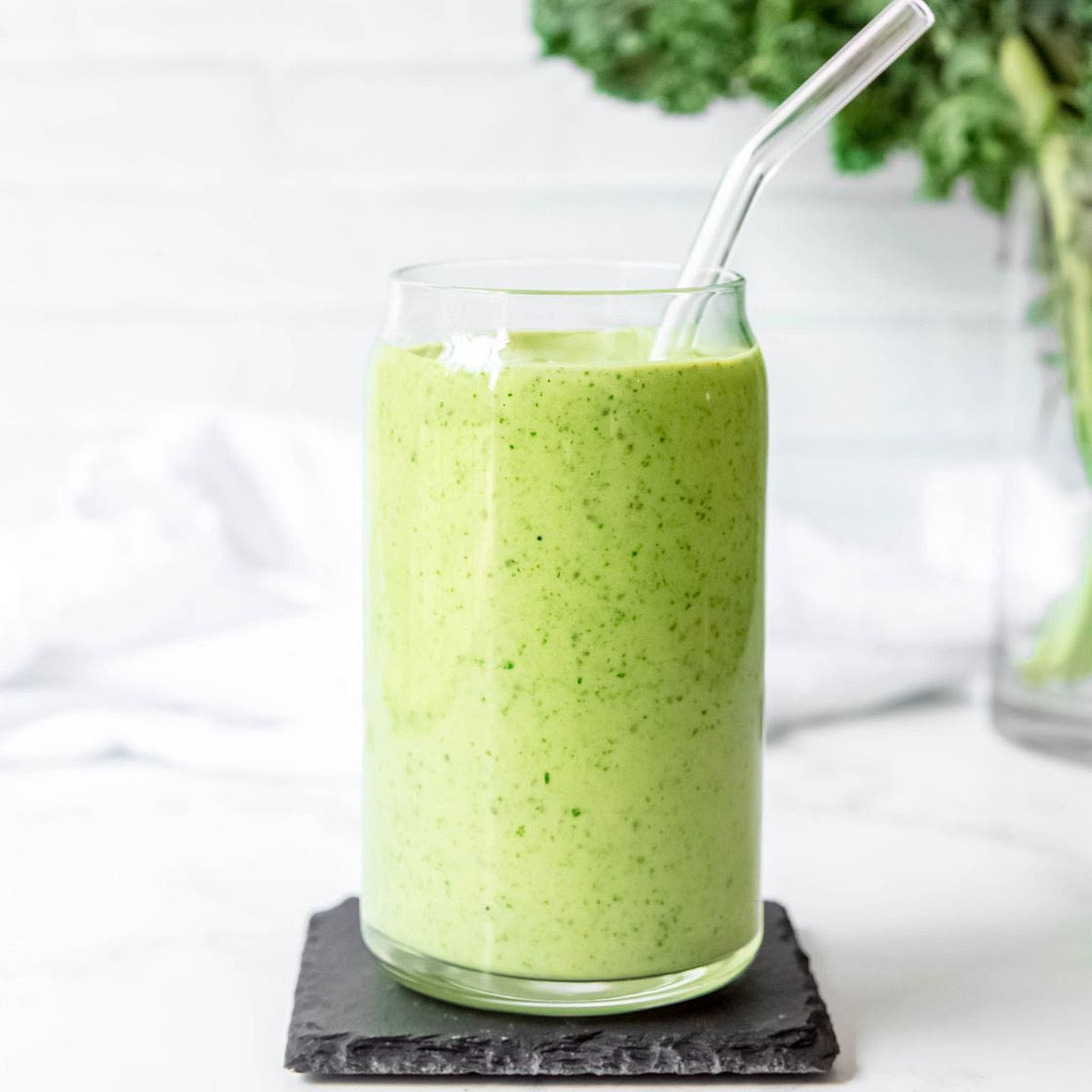 Low-Carb Banana Spinach Smoothie