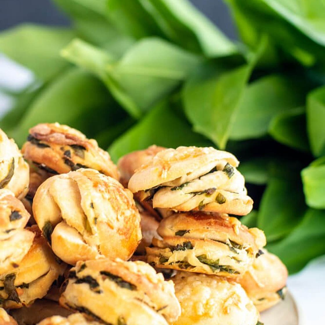 Hungarian Wild Garlic scones (Pogácsa)