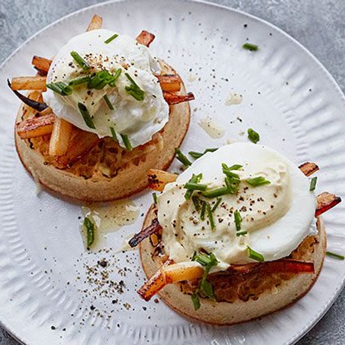 Salsify crumpets