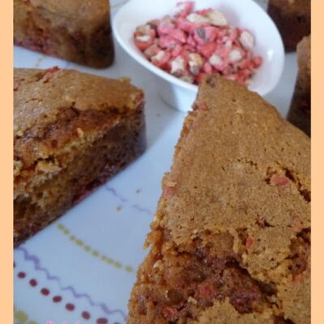 Cake aux pralines roses