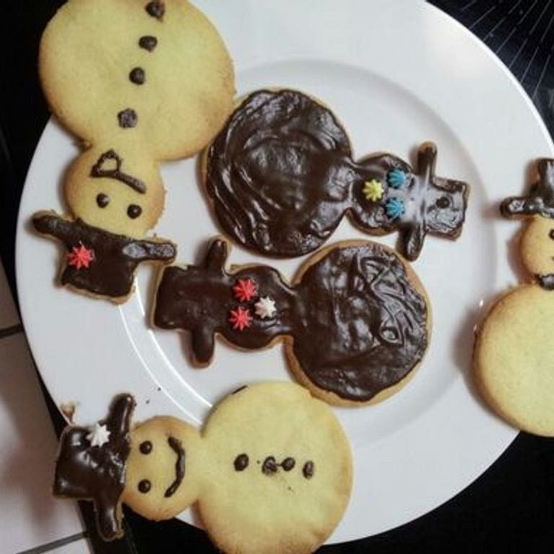 Sablés nappés au chocolat