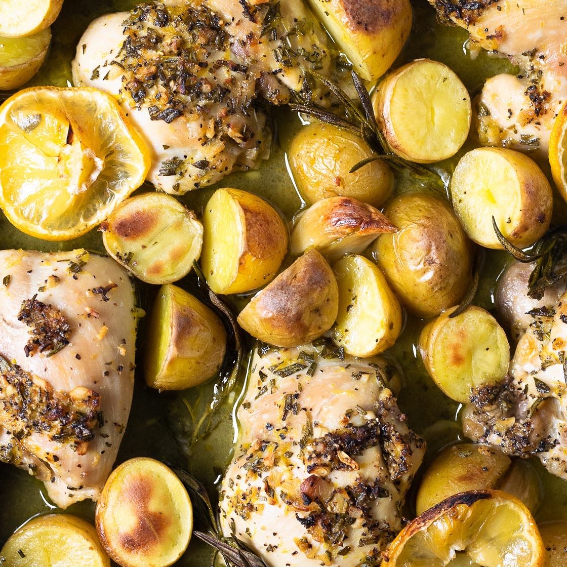 Lemon Rosemary Chicken & Potatoes
