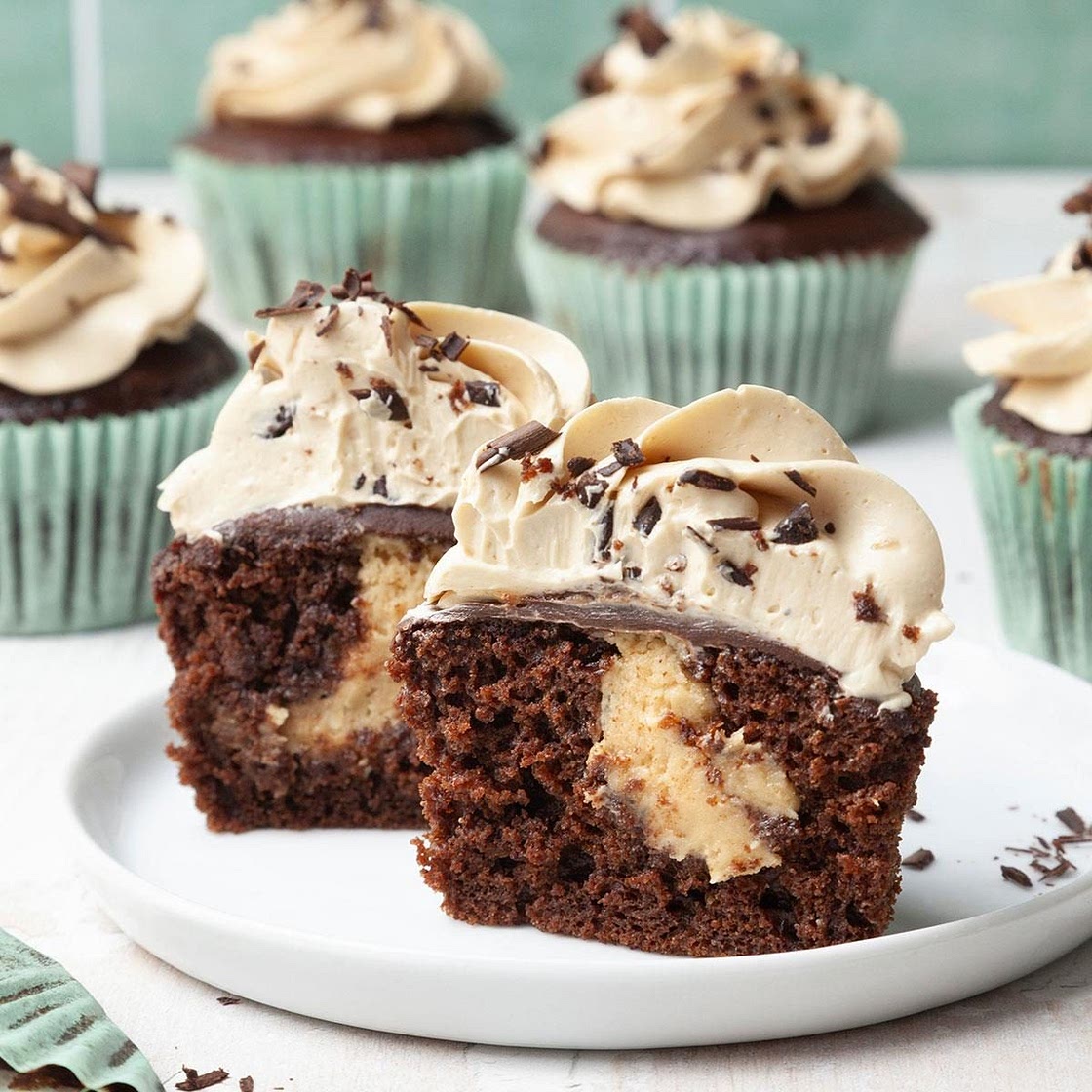 Chocolate Peanut Butter Cupcakes