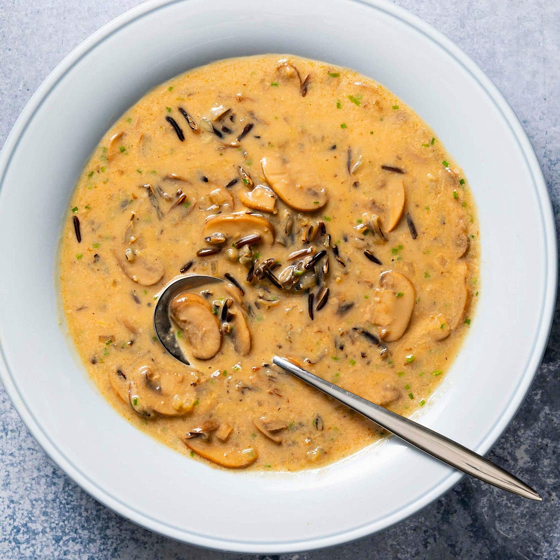 Wild Rice and Mushroom Soup