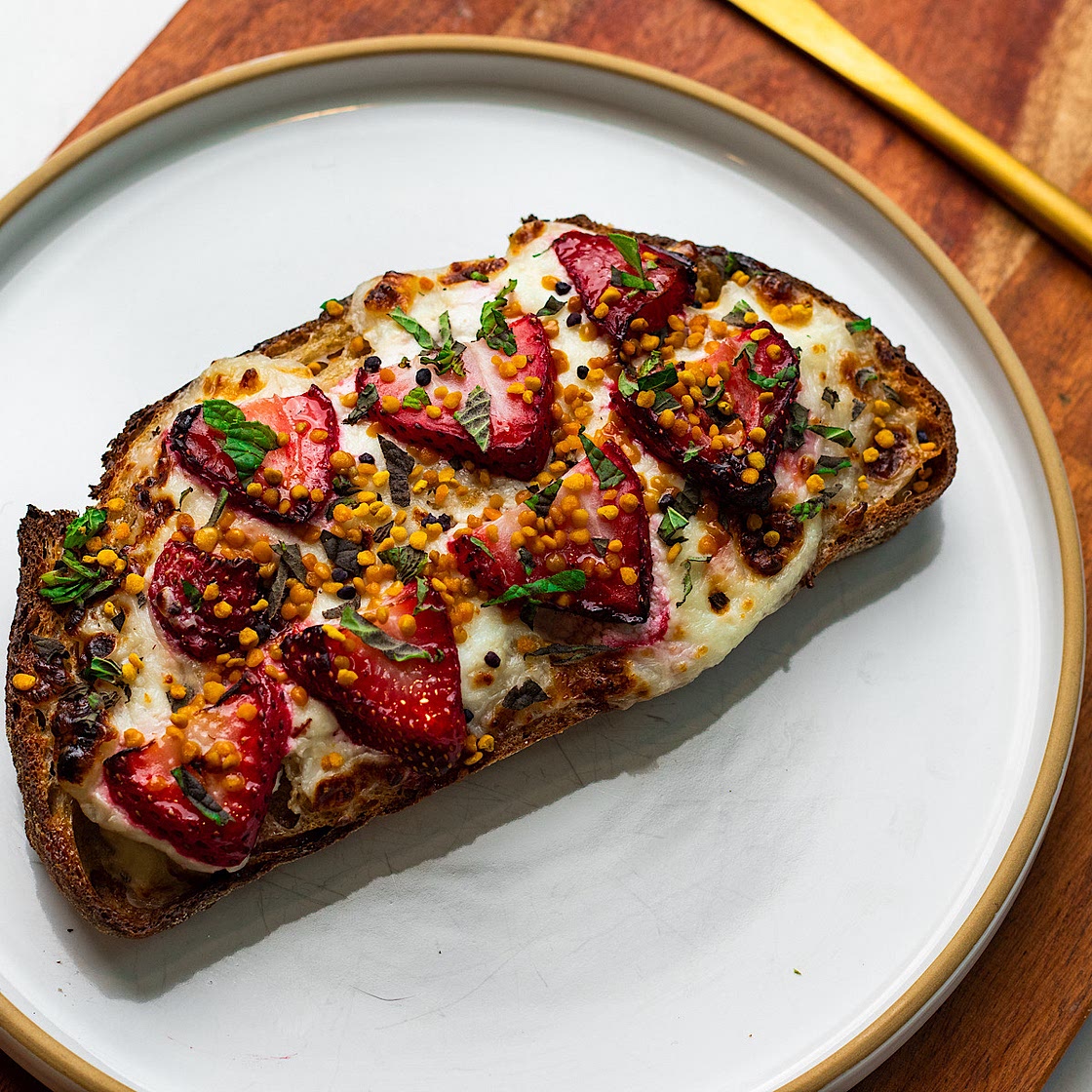 Air Fryer Strawberry Cottage Cheese