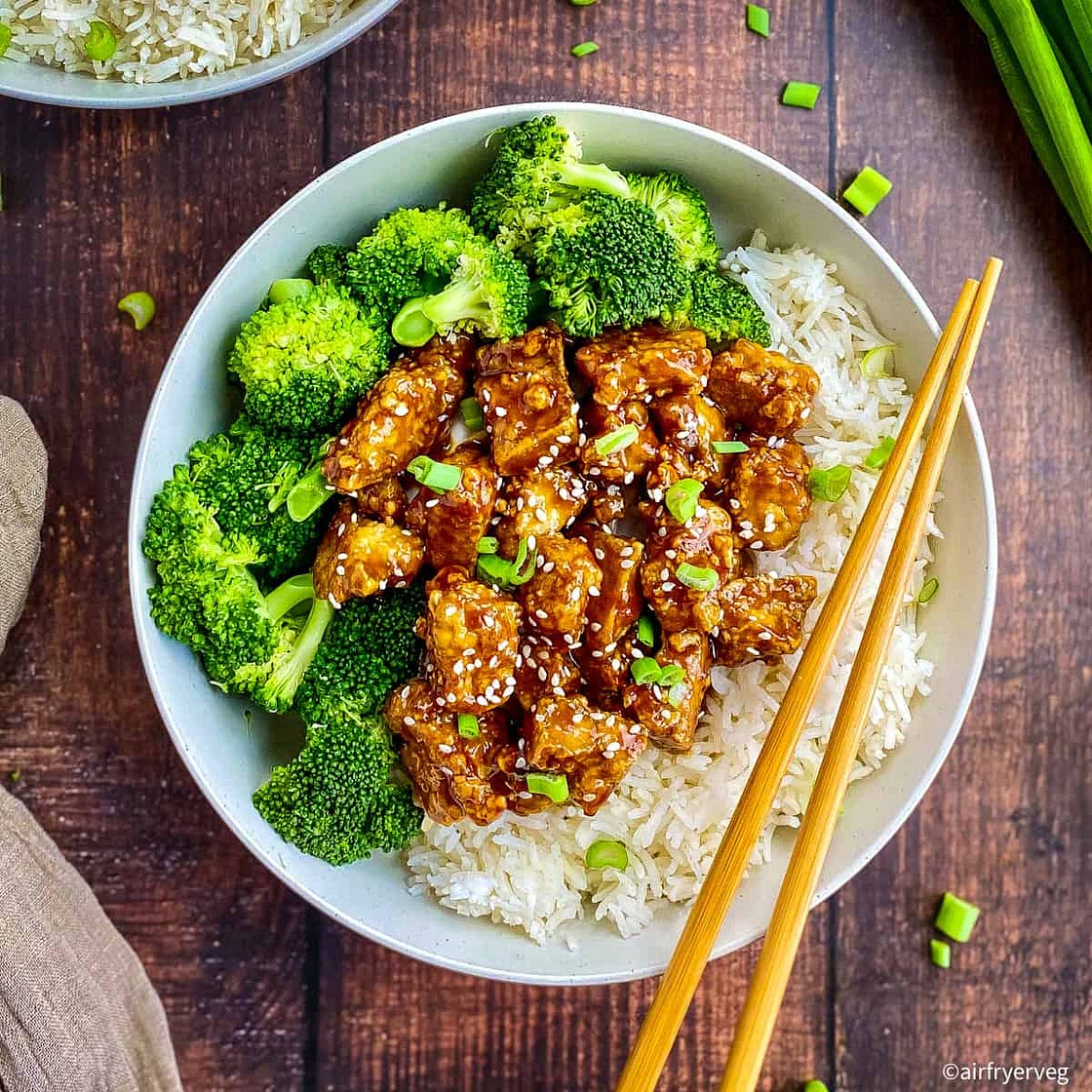 Air Fryer Teriyaki Tofu