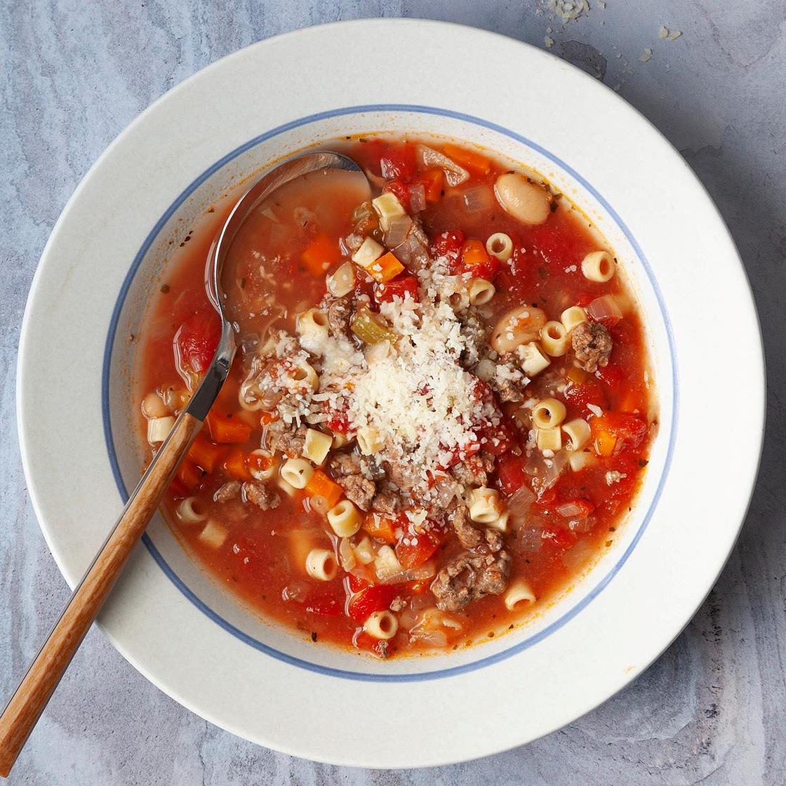 Crockpot Pasta e Fagioli