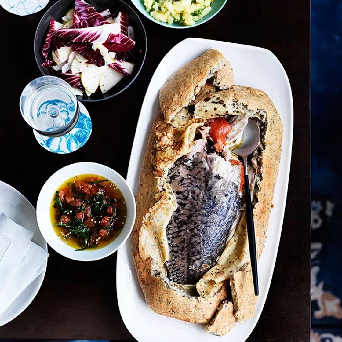 Barramundi en croûte