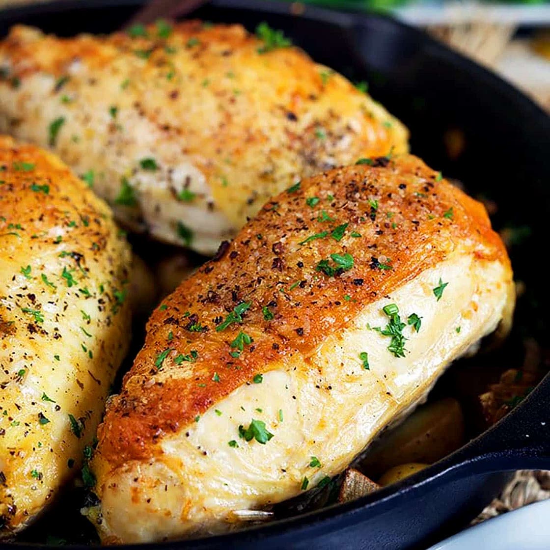 Cast Iron Skillet Chicken Breasts Recipe