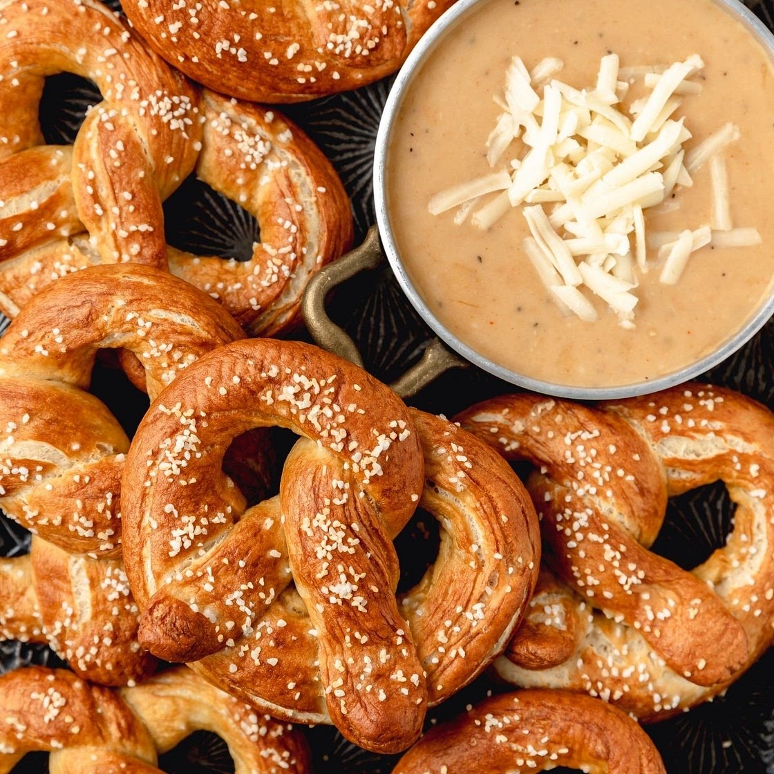 Sourdough Soft Pretzels and Beer Cheese