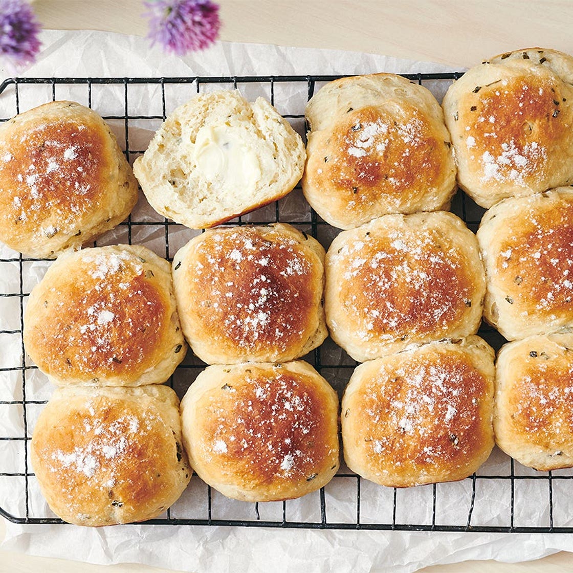 Sour Cream & Chive Potato Bread or Rolls