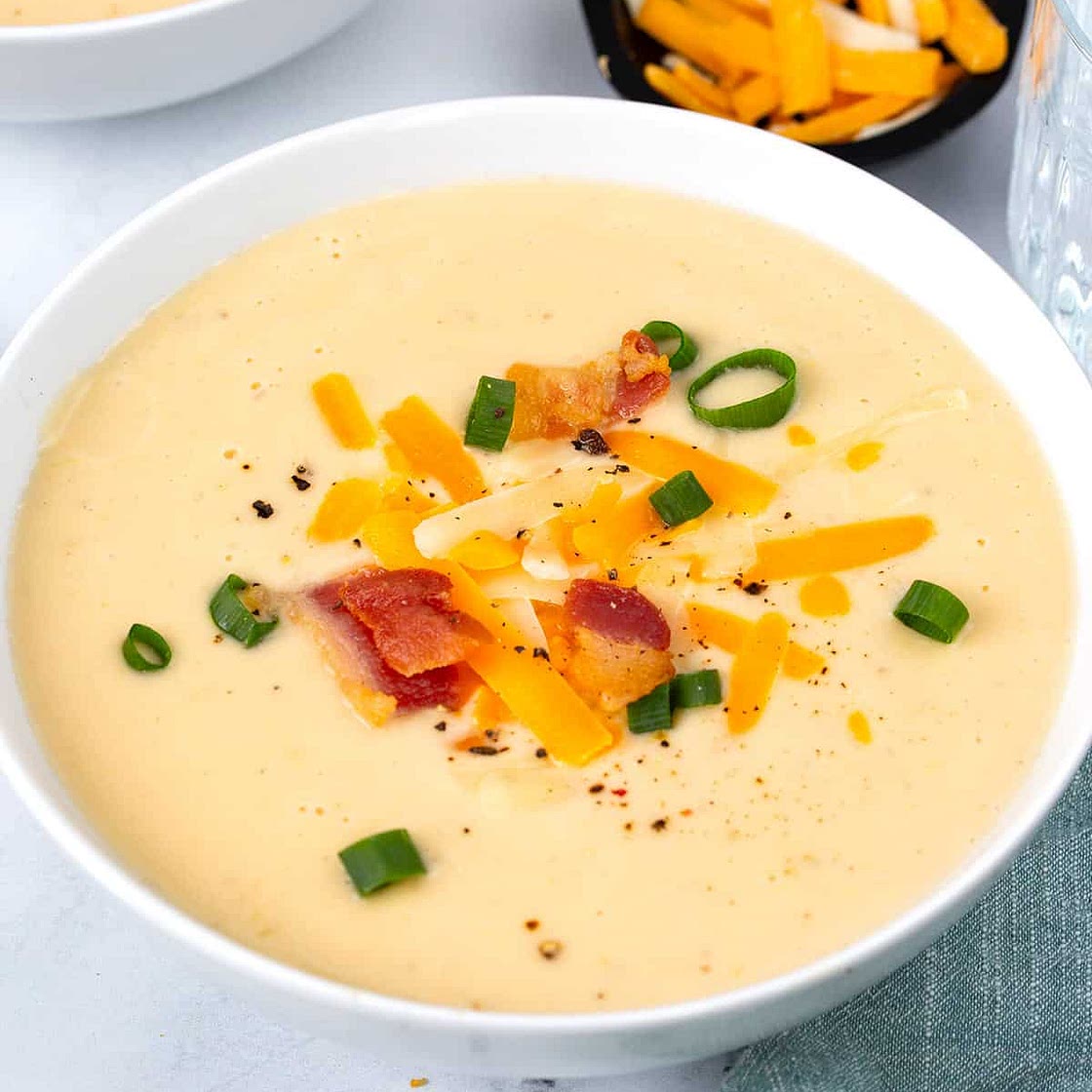 Instant Pot Loaded Cauliflower Soup Recipe
