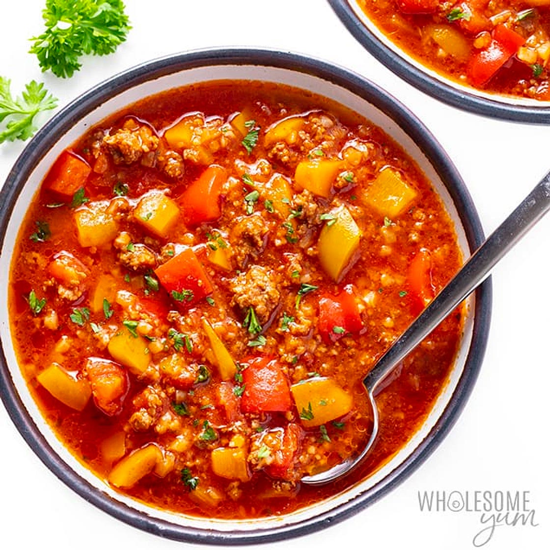 Keto Stuffed Pepper Soup