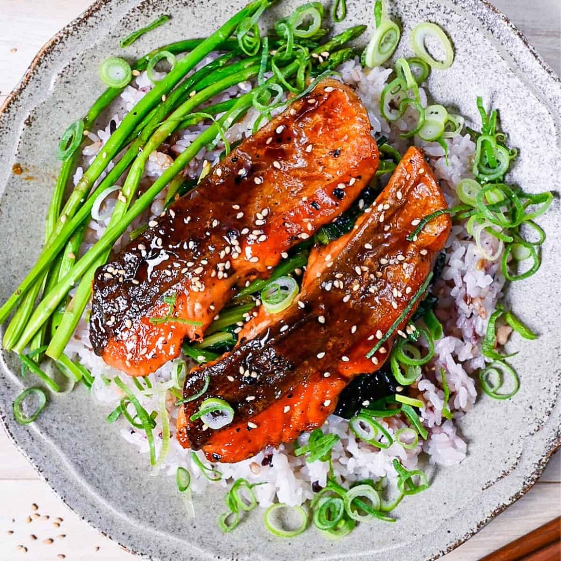 Pan Fried Japanese Teriyaki Salmon