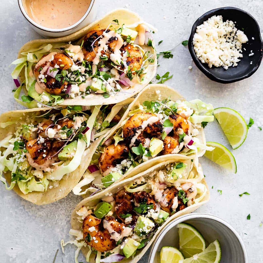 Gluten Free Blackened Shrimp Tacos