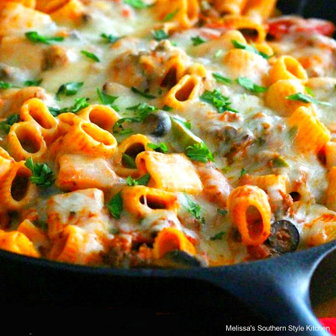 Supreme Pizza Pasta Skillet