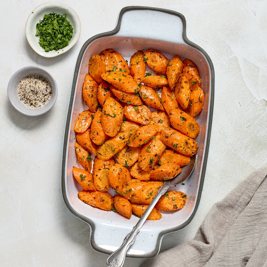 Air Fryer Carrots (Garlic Herb)