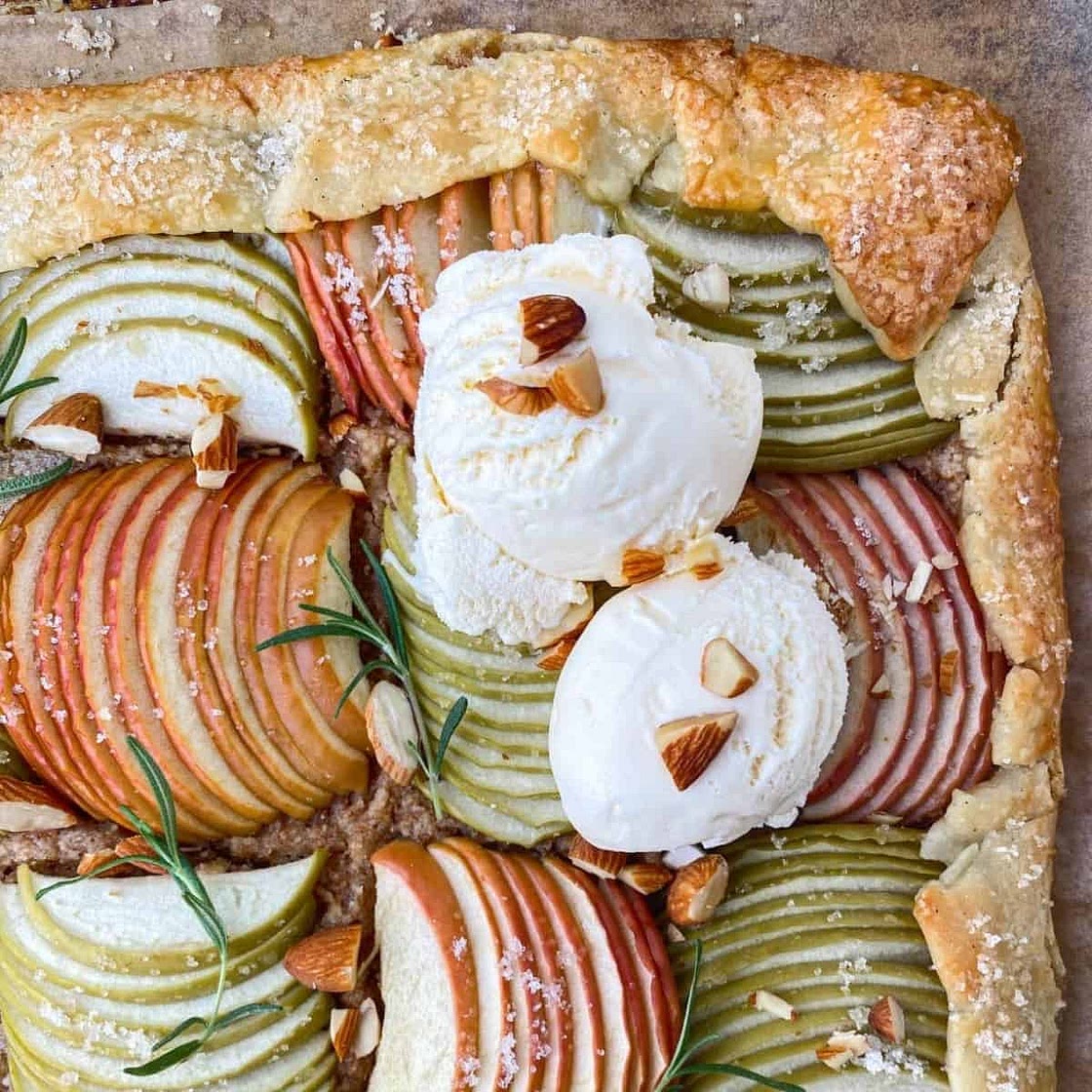 Rosemary Almond Apple Galette