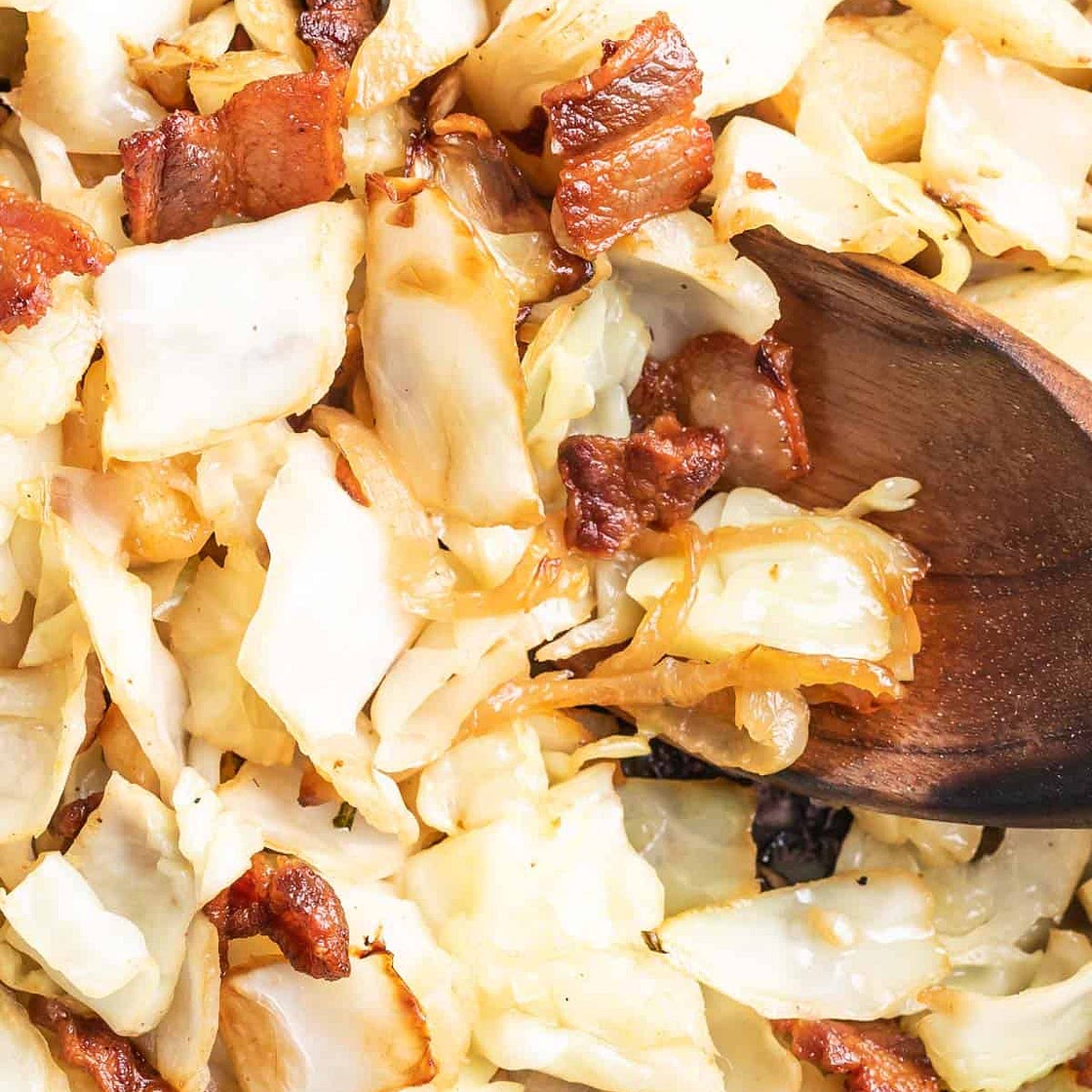 Keto Fried Cabbage