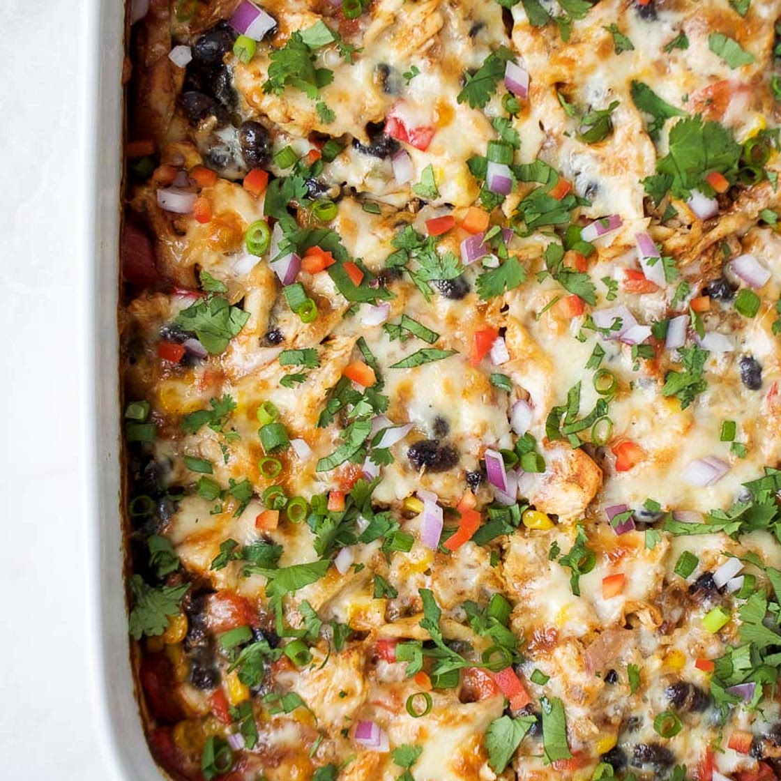 Chicken Burrito Casserole