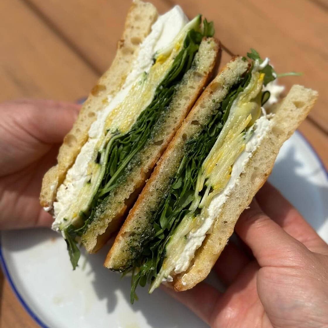 Zucchini Burrata Sandwich