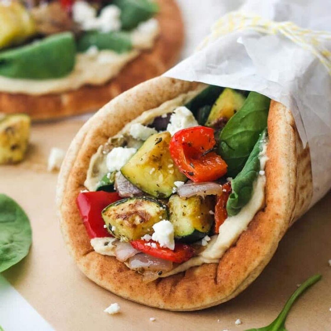 Hummus Pita Sandwiches