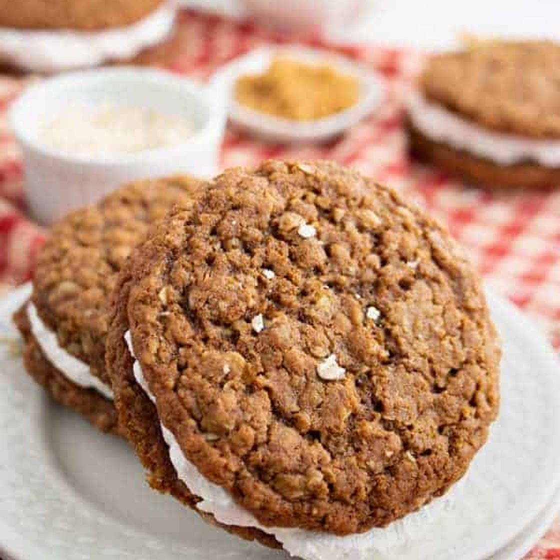 Vegan Oatmeal Cream Pies
