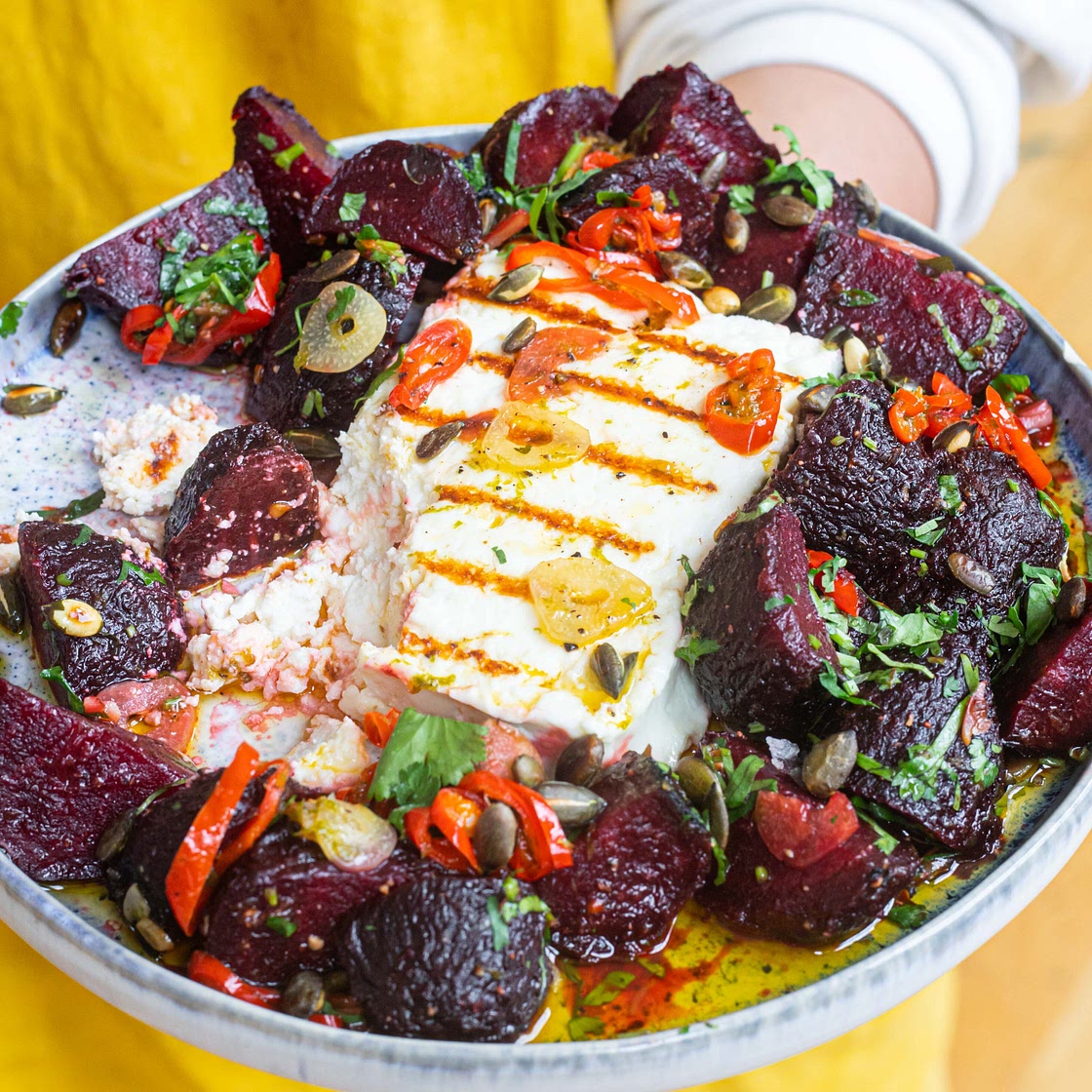 Chargrilled Feta and Beetroot Salad