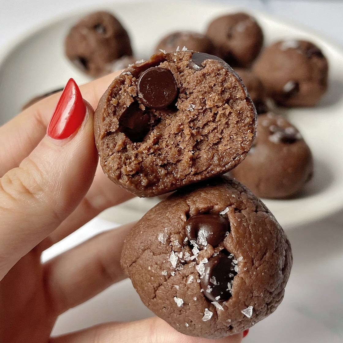Nutella Brownie Batter Bites