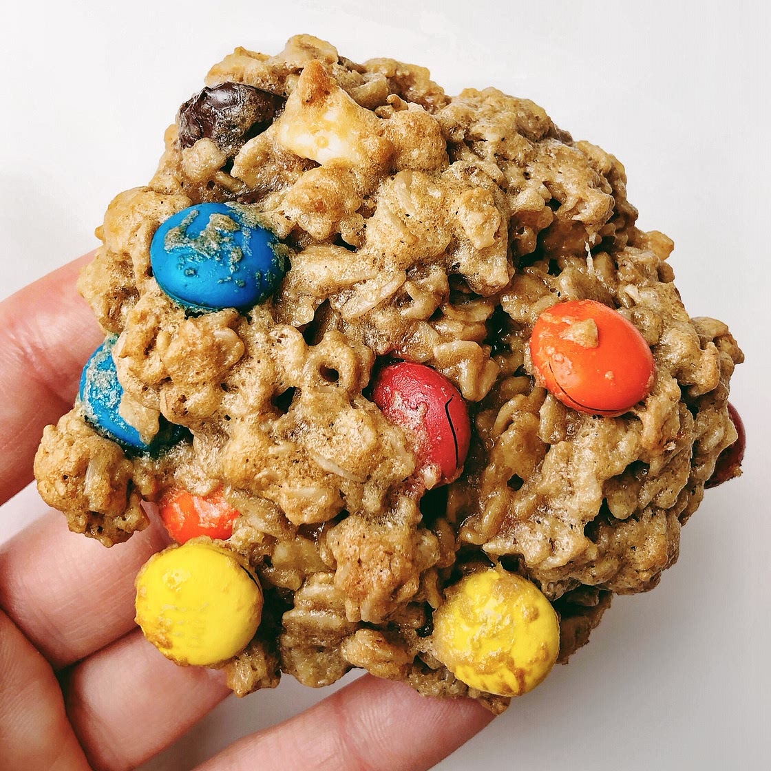The BEST Flourless Monster Cookies ~AKA Kitchen Sink Cookies