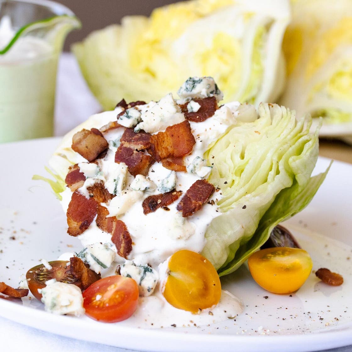 Iceberg Wedges with Blue Cheese Dressing