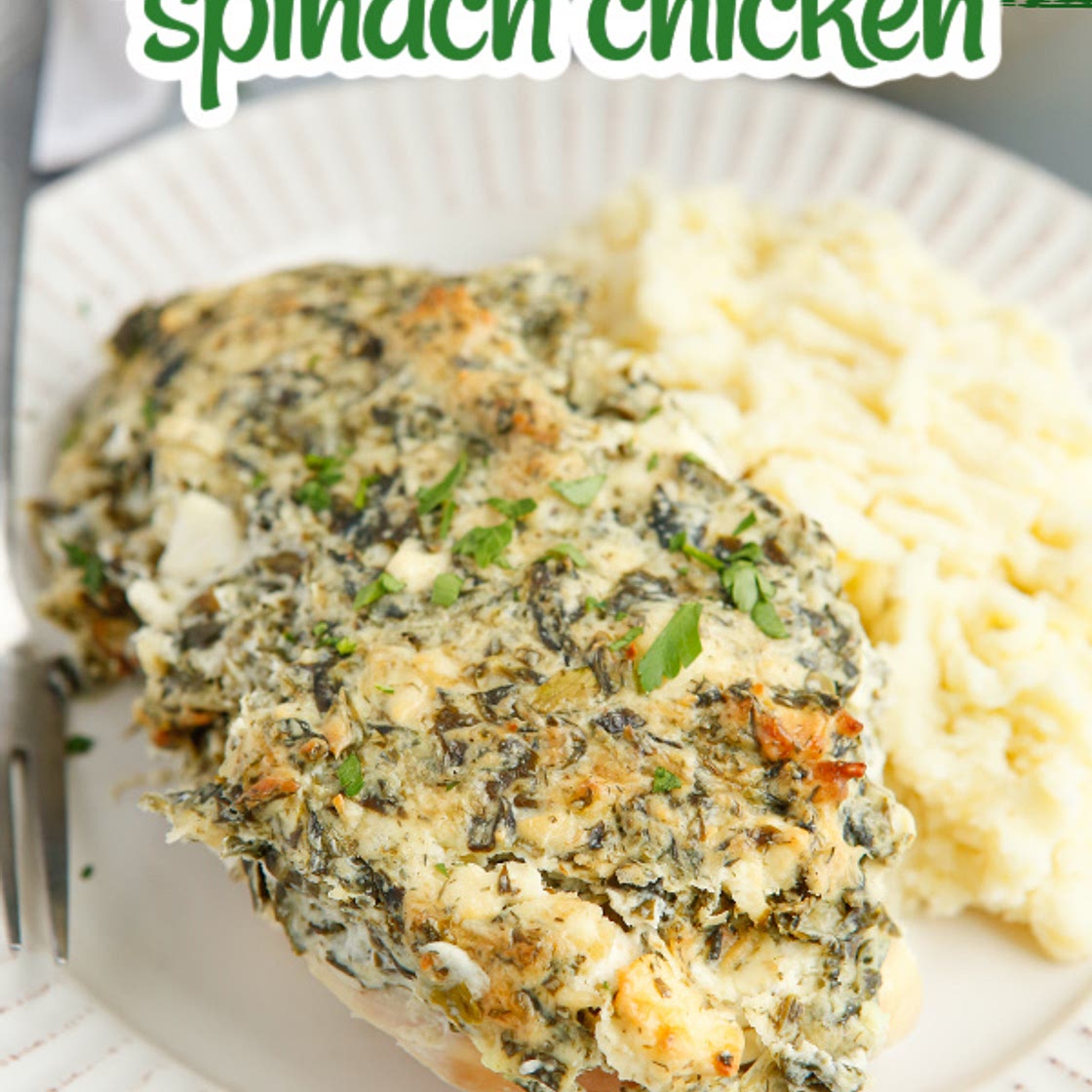 CREAMY BAKED SPINACH CHICKEN