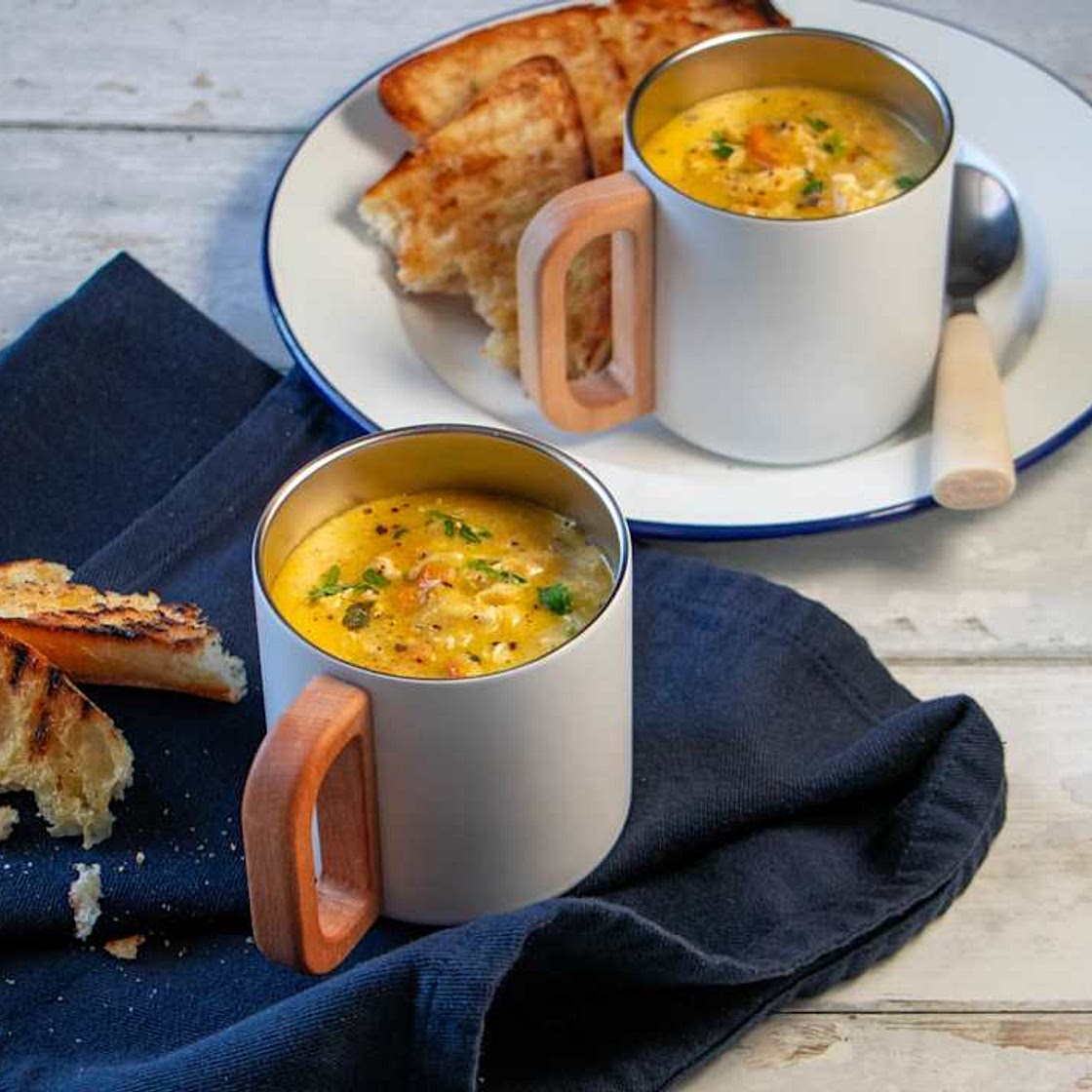 "Hug in a mug" chicken soup