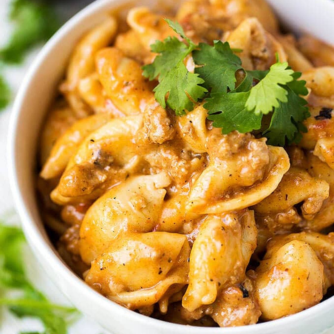Instant Pot Cheesy Taco Pasta