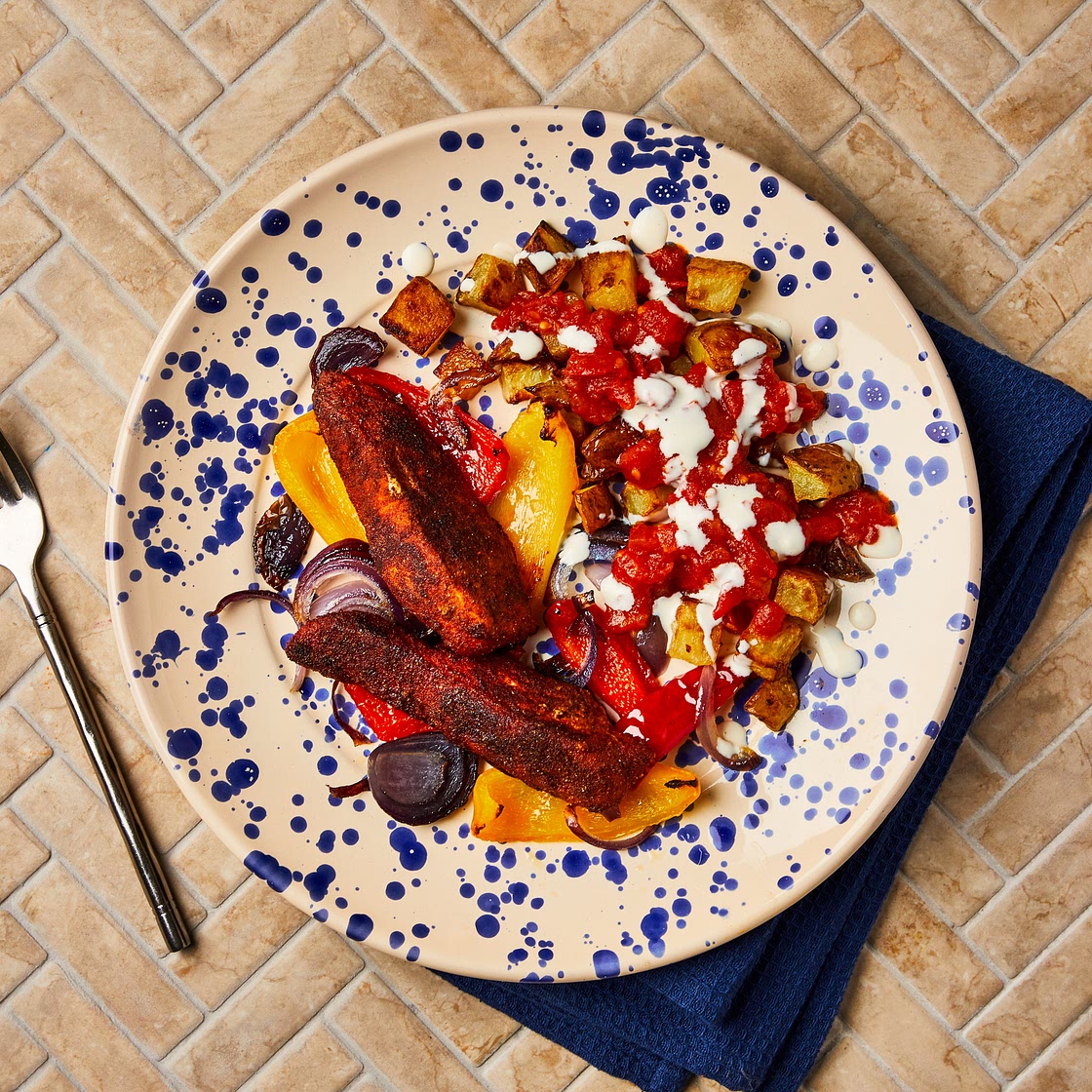 Smoky Spanish-Style Chicken With Patatas Bravas