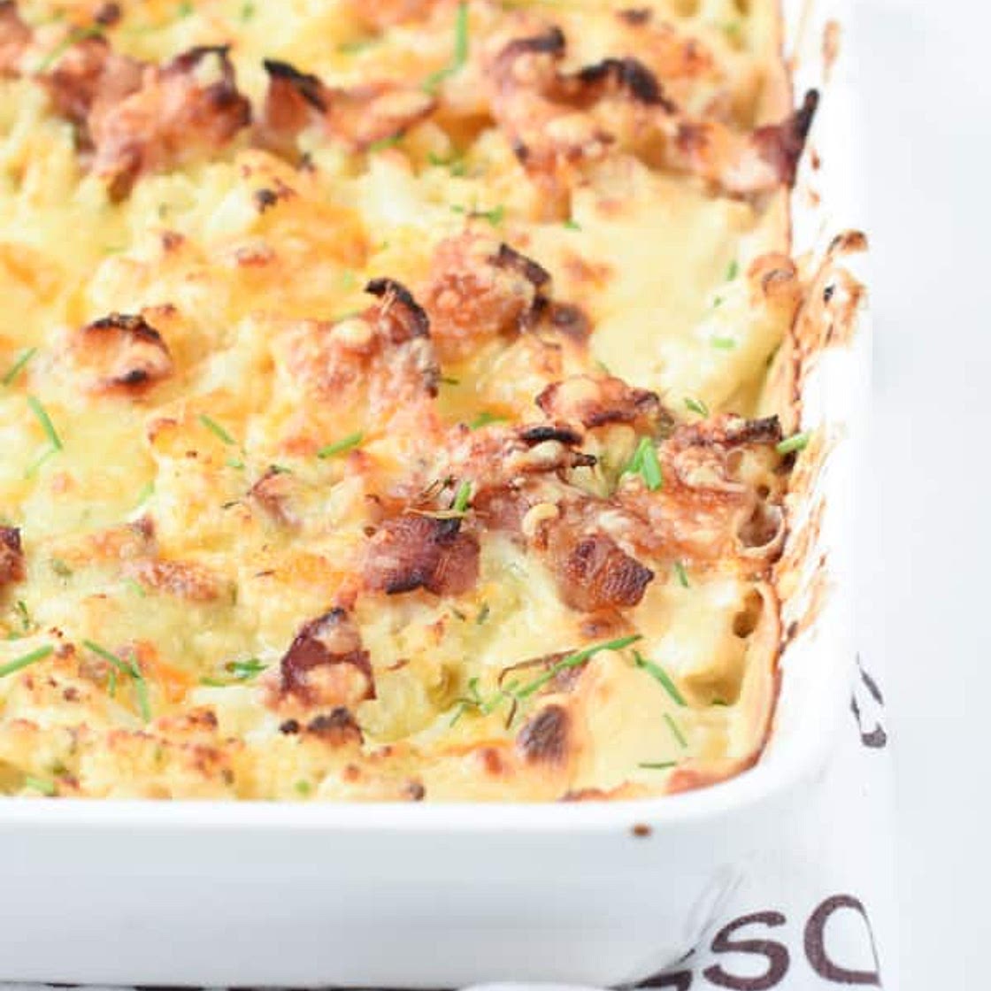Keto Loaded Cauliflower Casserole