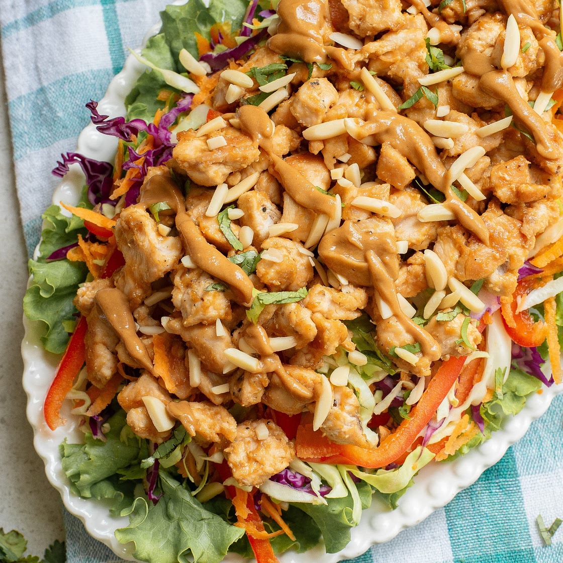 Thai-inspired Chicken Salad with Peanut Sauce