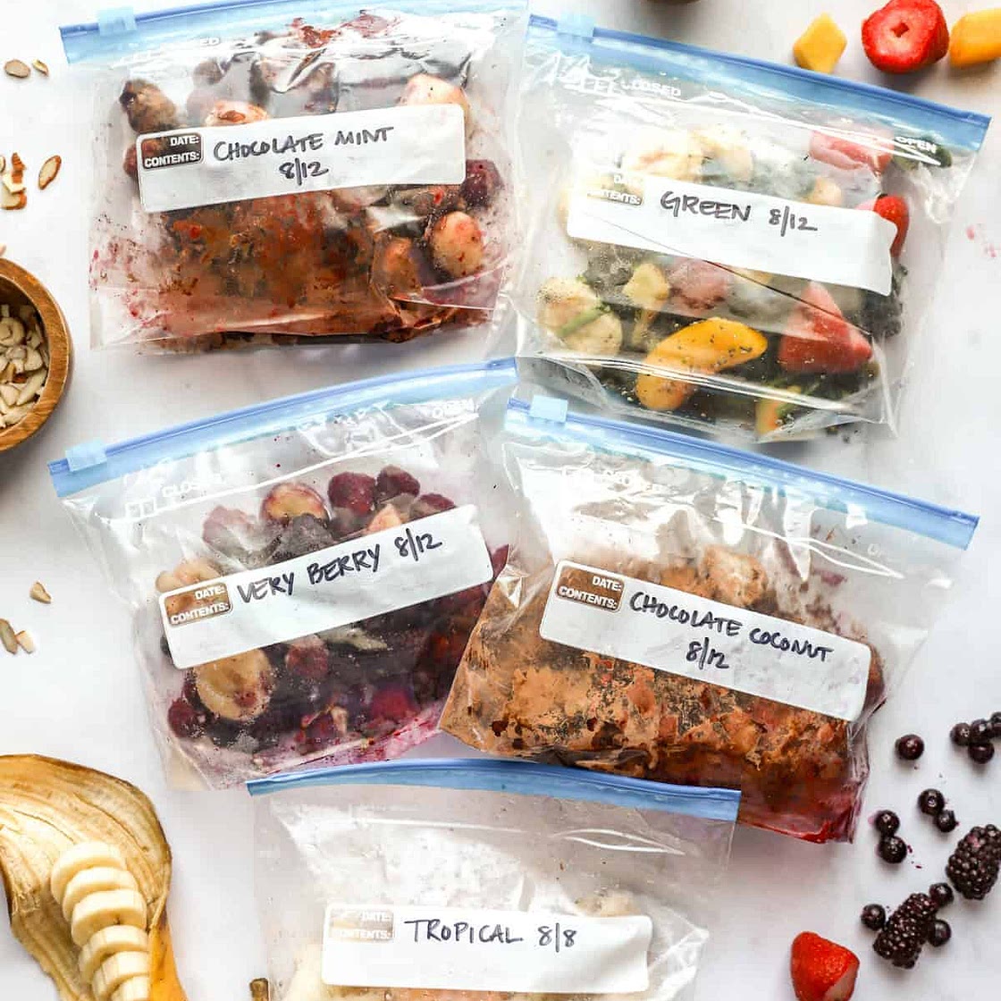 30 Smoothie Freezer Packs (Budget-Friendly)