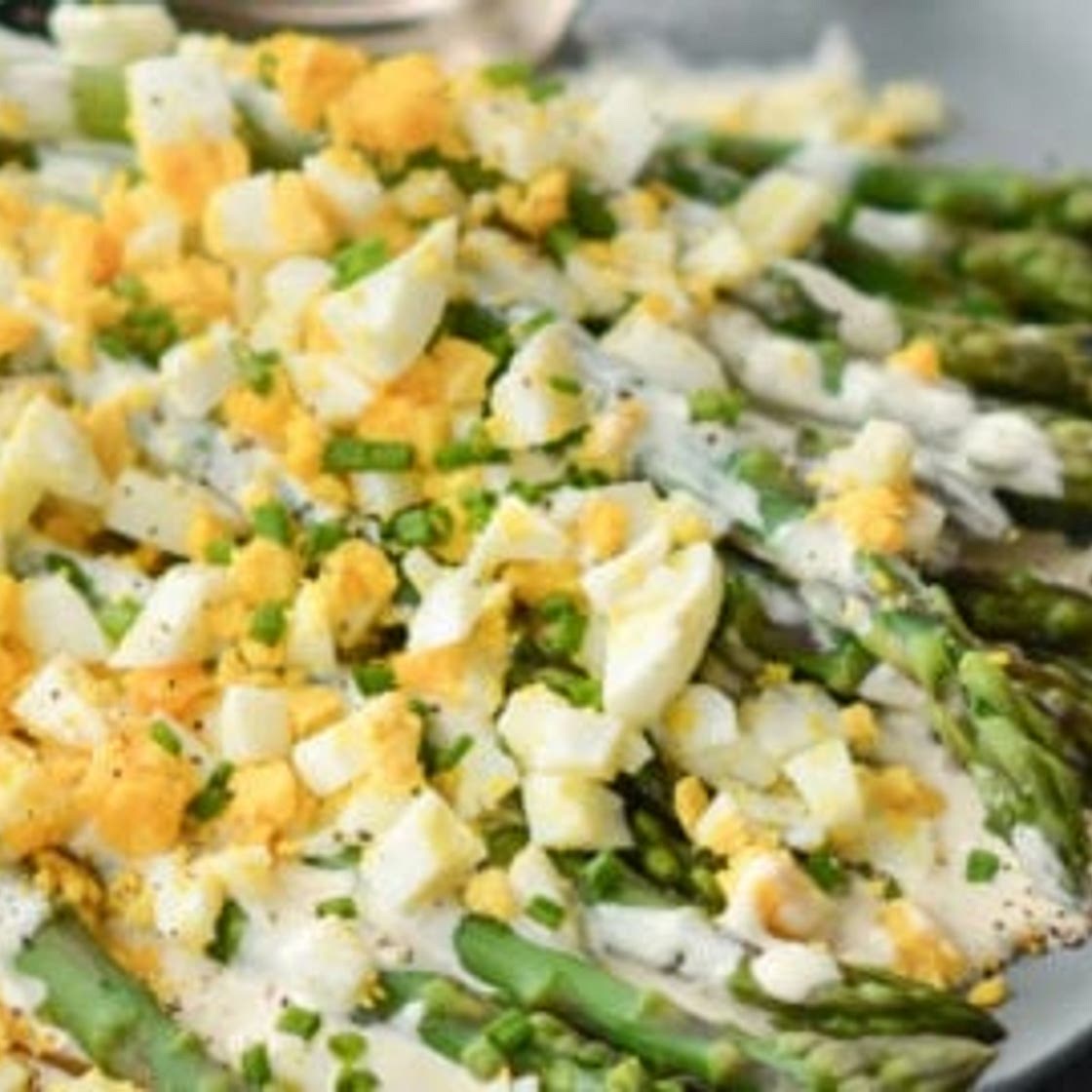 Asparagus Salad with Hard-Boiled Eggs & Creamy Dijon Dressing